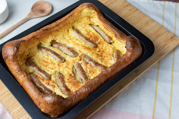 home cooked toad in the hole 