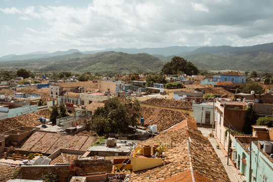 Trinidad, Cuba Colorful Rooftops