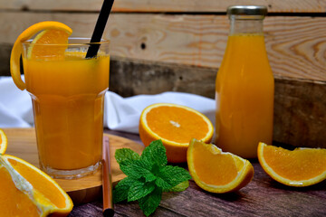 Fresh organic homemade Orange Juice