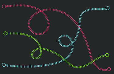 these are lines from railroad tracks