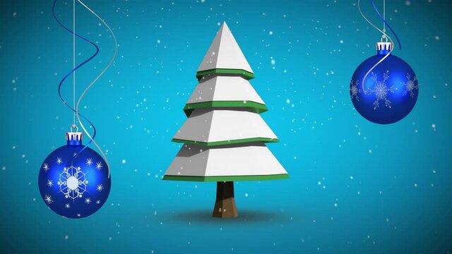 Animation of christmas tree