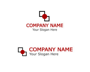Geometrical shapes simple minimalist company logo for any type of business