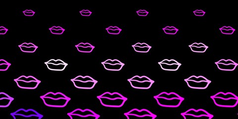 Dark Pink vector backdrop with woman's power symbols.