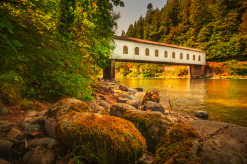 Covered bridge in Oregon