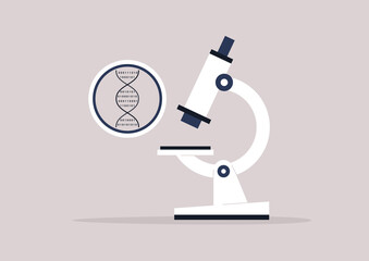 DNA digital code under the microscope, biotech and bio hacking