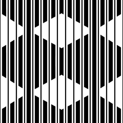 Lines, stripes, strokes, diamonds seamless pattern. Modern ornate. Striped image. Lined background. Linear ornament. Abstract wallpaper. Line shapes. Stripe forms. Stripy digital paper. Vector art.