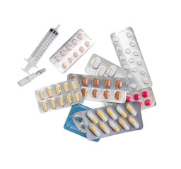 Piles of medication