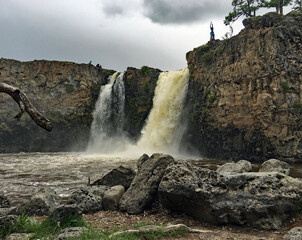 Waterfall in Mongolia