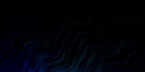 Dark Blue, Green vector pattern with wry lines.