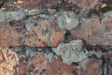 Texture of the old bricks wall