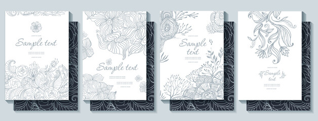 Set of templates for Wedding Invitation
