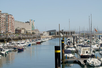 The old historic ex fishing harbor, now harbor for yachts and sailing boats