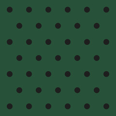 Christmas and new year pattern polka dots. Template background in green and black polka dots . Seamless fabric texture. Vector illustration