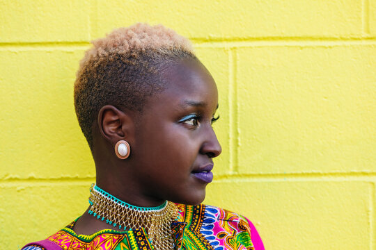 Portrait of gen z confident black woman