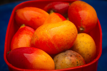 peaches in the market