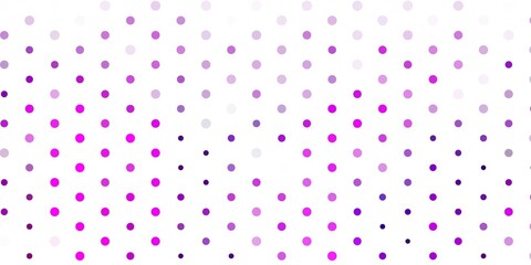 Light purple, pink vector background with spots.