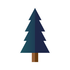 pine tree plant forest isolated icon