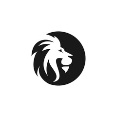 Lion Head Logo Vector Template Illustration Design Mascot Animal