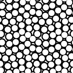 Circles pattern. Circular figures seamless ornament. Geometric motif. Rounds background. Circle shapes wallpaper. Geometrical backdrop. Digital paper, textile print, web design, abstract. Vector art