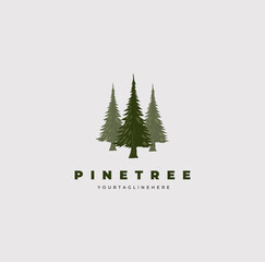 pine tree logo vector illustration design good for company symbol