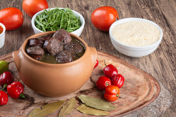 Feijoada. Traditional Brazilian food. Brazilian cuisine.
