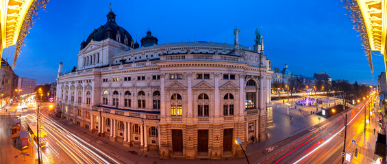 Lviv. Opera and Ballet Theater at Sunset.