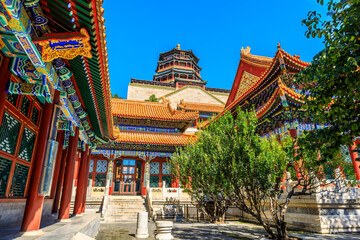 Obraz premium Imperial Summer Palace in Beijing,China.the ancient imperial gardens.