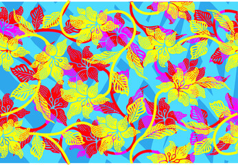 Indonesian batik motif, Batik is a technique of wax-resist dyeing applied to whole cloth, or cloth made using this technique originated from Indonesia. Vector EPS 10