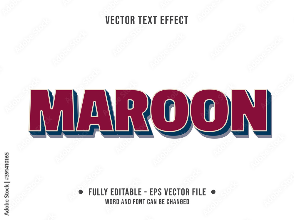 Wall mural editable text effect - maroon red and navy modern gradient color style