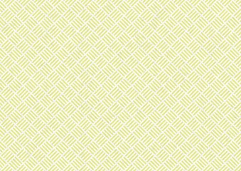 和紙に斜めに描かれた黄色の算木崩し模様、日本の伝統模様素材