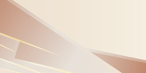 Abstract soft brown color background with gold lines