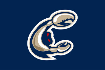 Mascot icon illustration of an crab sport logotype design © Yuniar20