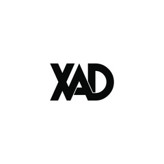 Obraz premium xad letter original monogram logo design 