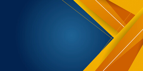 
Dark blue orange shiny triangle abstract background vector presentation design with modern and futuristic corporate concept 