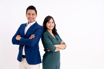 Happy business partner portrait. Showing Confident Ready