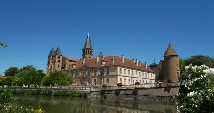 Paray le Monial, Saone et Loire department, Bourgogne Franche Comte region, France. The basilica of Paray le Monial