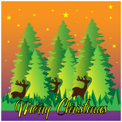 illustration crhistmas  nature design vector