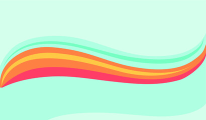 Blue abstract curve pattern background with copy space, Wave Abstract Background. For Design Flyer, Banner, Landing Page. Vector Illustration with Color Gradient copy