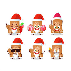 Santa Claus emoticons with gloves cookie cartoon character