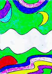 abstract colorful background with circles