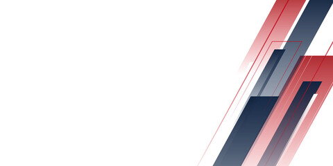 Abstract lines pattern technology on red and blue gradients blurred background on white background. Vector illustration design for presentation, banner, cover, web, flyer, card, poster, wallpaper