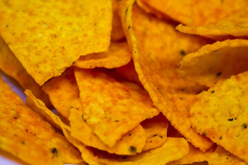 tasty and spicy nacho chips