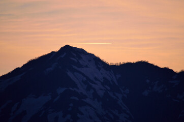 樽口峠の夕焼け