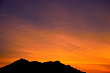 樽口峠の夕焼け