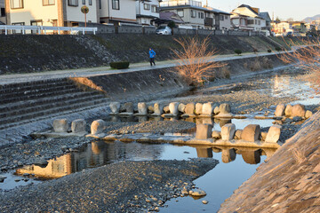 冬の水無川