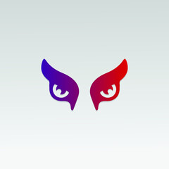 Eye icon vector. Vision vector illustration