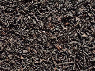 건조시킨 홍차잎 배경  
