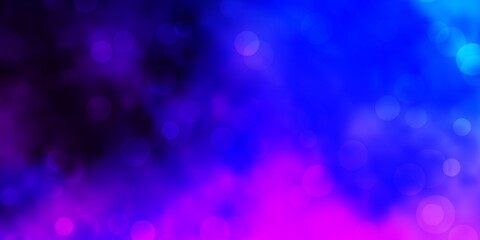 Dark Pink, Blue vector texture with disks.