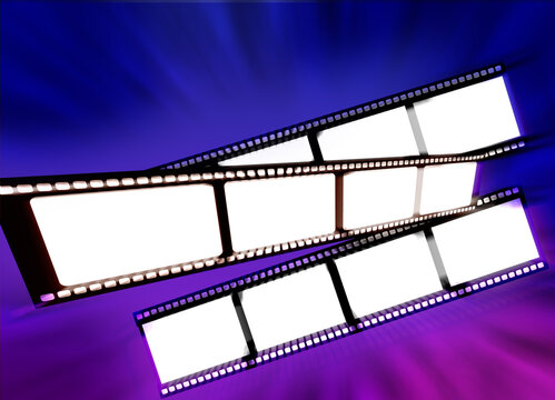 Filmstrips Zooming In And Out