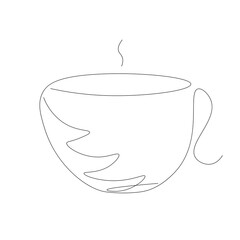 Cup of coffee christmas design. Vector illustration